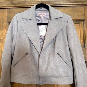 Faux Suede Lightweight Jacket